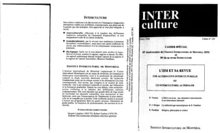 Interculture 9 les fondement de la démocratie, la decouverte du métapolitique