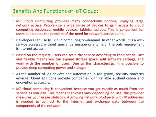 Interdependencies of IoT and cloud computing.pptx | Cloud Computing ...