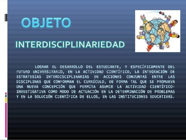 Interdisciplinariedad