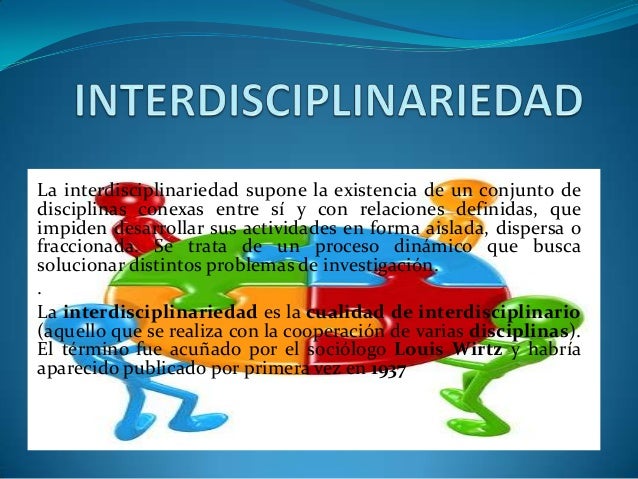 Interdisciplinariedad diapositivas