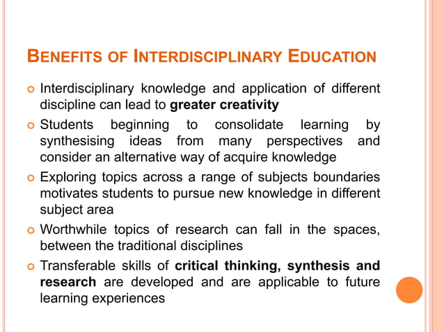 Interdisciplinary Approach interdisciplinary-approach