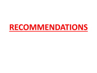 RECOMMENDATIONS
 