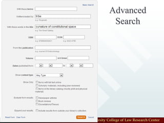 Advanced
                          Search




Florida State University College of Law Research Center
 
