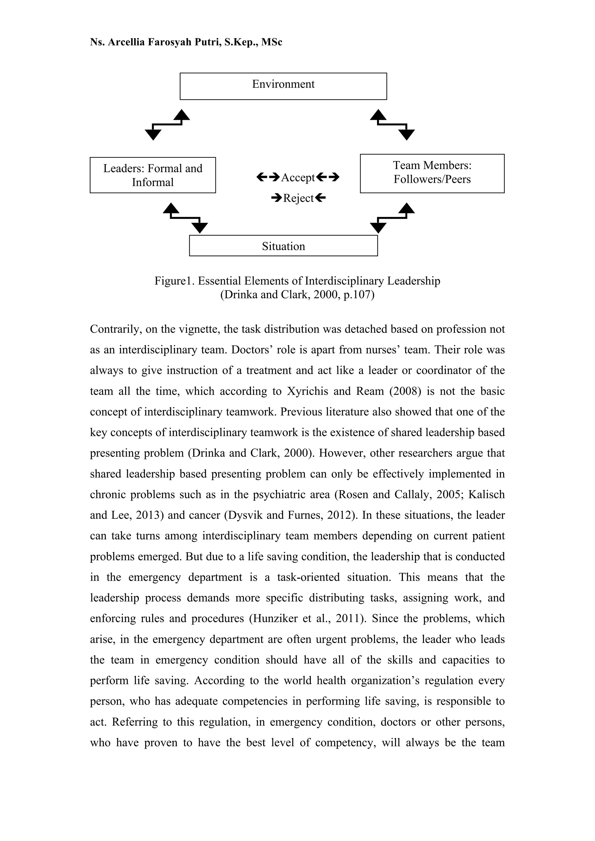 Interdisciplinary teamwork in the emergency department: how does it ...