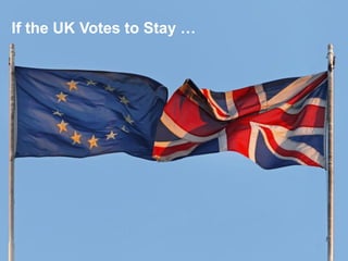 If the UK Votes to Stay …
 