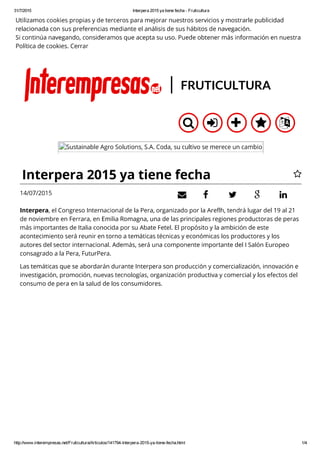 Interempresa.net 14 luglio 2015