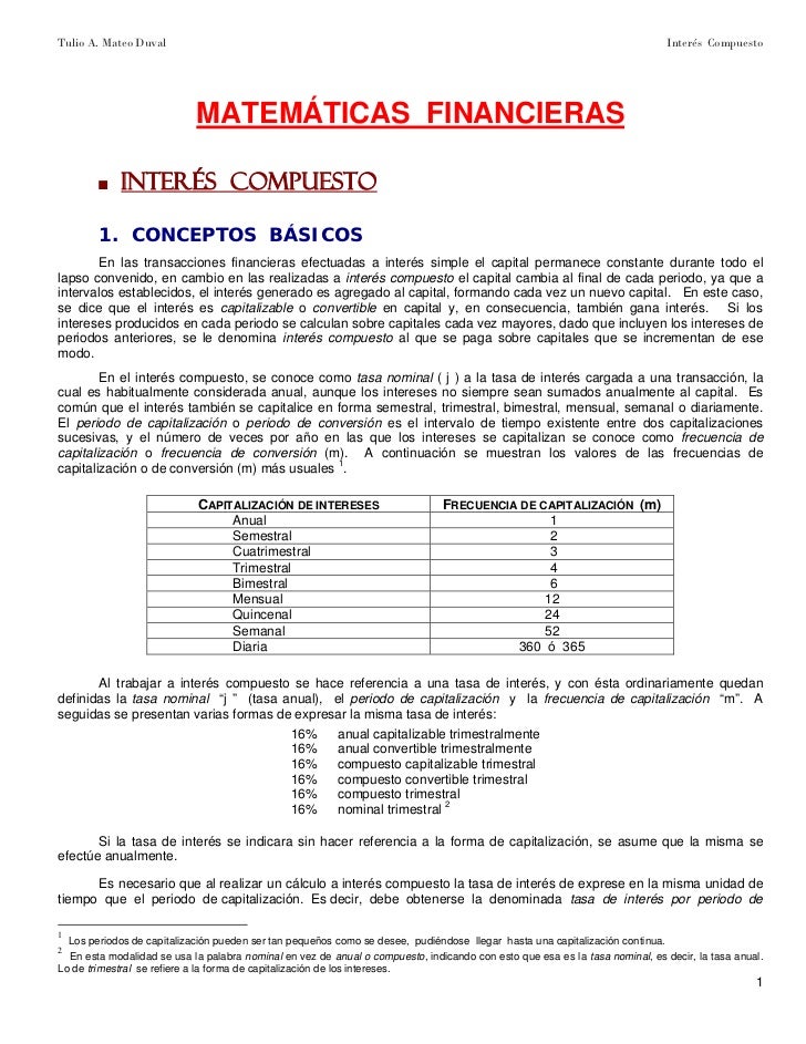 Regla del interes compuesto en opciones binarias
