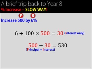 6 ÷ 100 × 500 = 30

     500 + 30 = 530
 