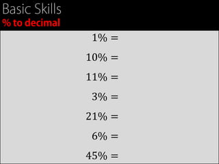 1% =
10% =
11% =
3% =
21% =
6% =
45% =
 
