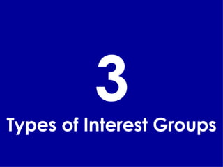 3 Types of Interest Groups 