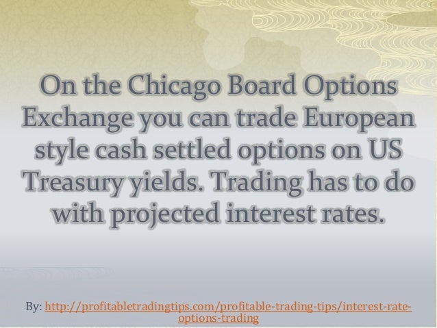 Interest rate option exchange traded