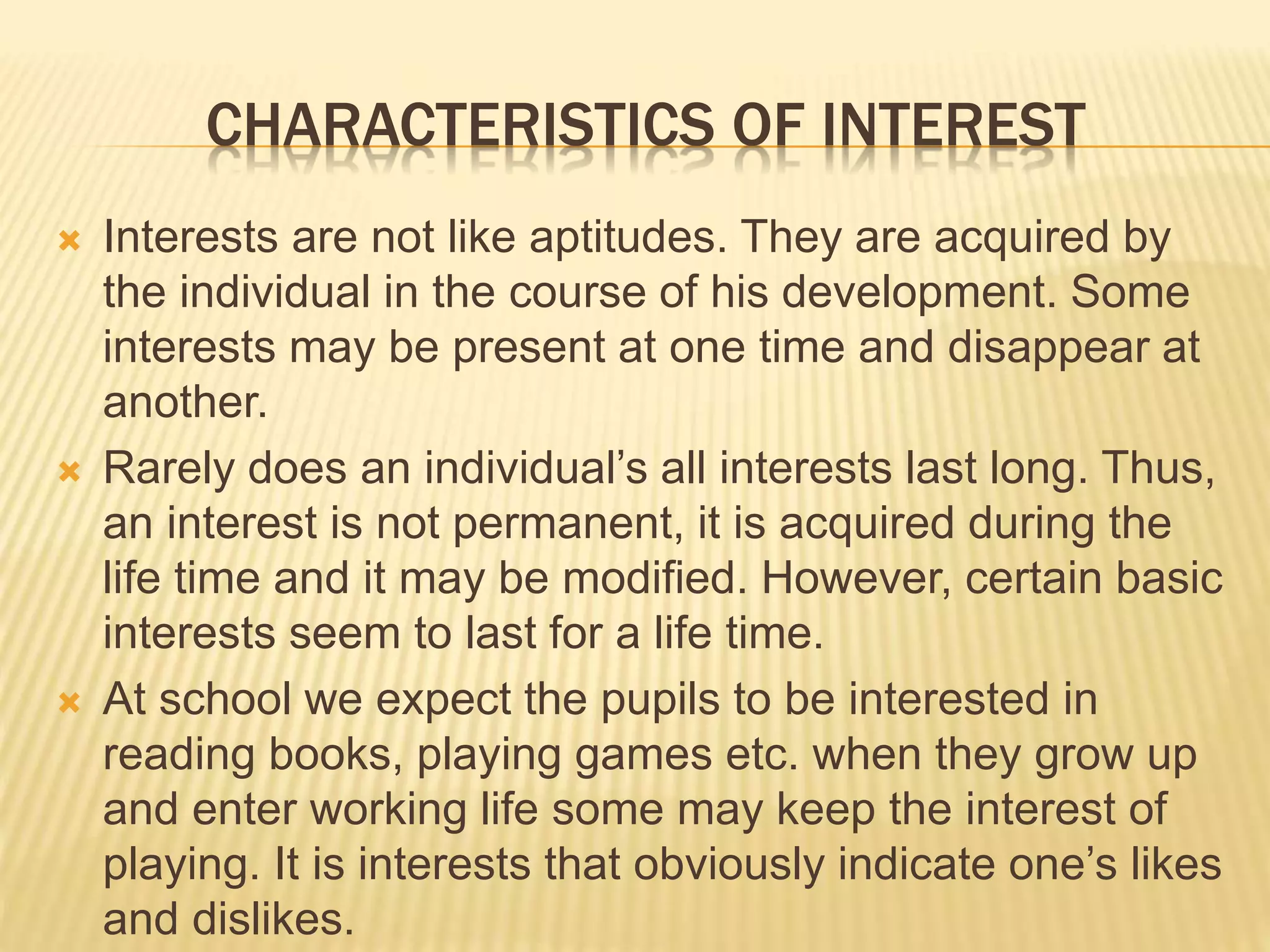 Individual Interest Example Interest by S.Lakshmanan, Psychologist | PPTX