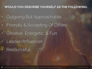 Photo by Luis Hernandez - D2k6.es - Creative Commons Attribution License http://www.flickr.com/photos/25062265@N06

Created with Haiku Deck

 