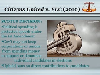 outcome of citizens united v fec