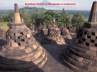 Buddhist Temple at Borobudur in Indonesia
 