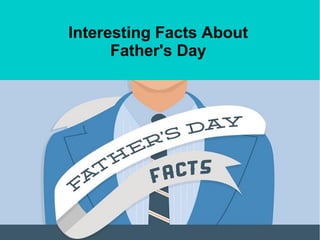 Interesting Facts About Father's DayInteresting Facts About
Father's Day
 