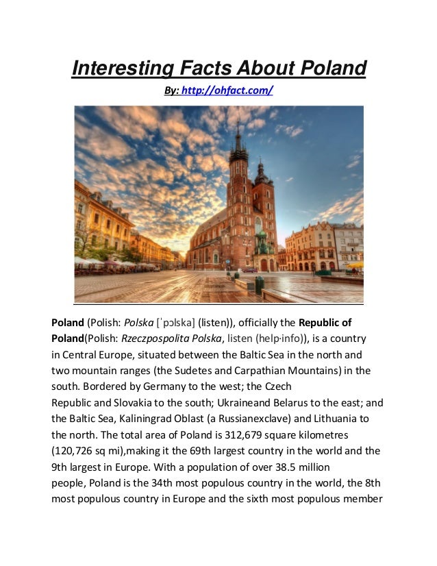 Interesting facts about poland