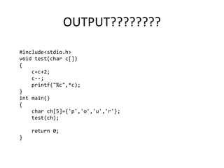 Interesting facts on c | PPT