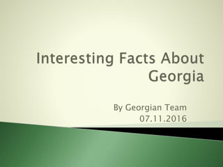By Georgian Team
07.11.2016
 