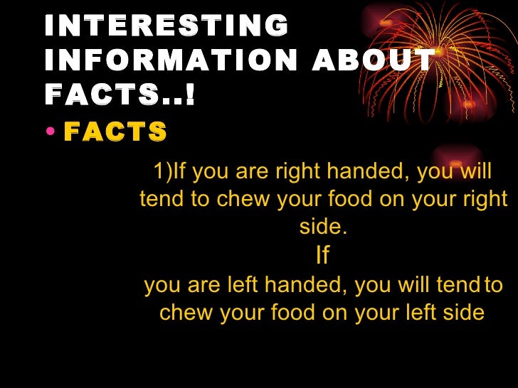Interesting information about facts