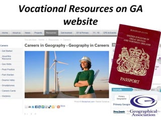 Vocational Resources on GA
         website
 