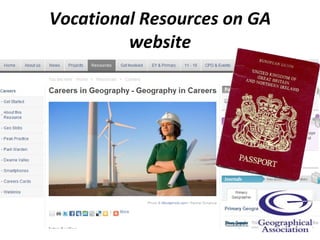 Vocational Resources on GA website 