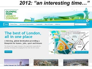 2012: “an interesting time…” 