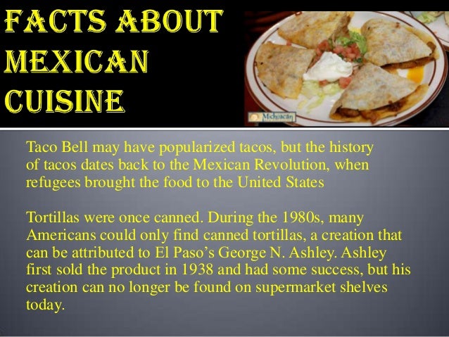 Mexican Food Tacos Facts Mexican Food Tacos Facts