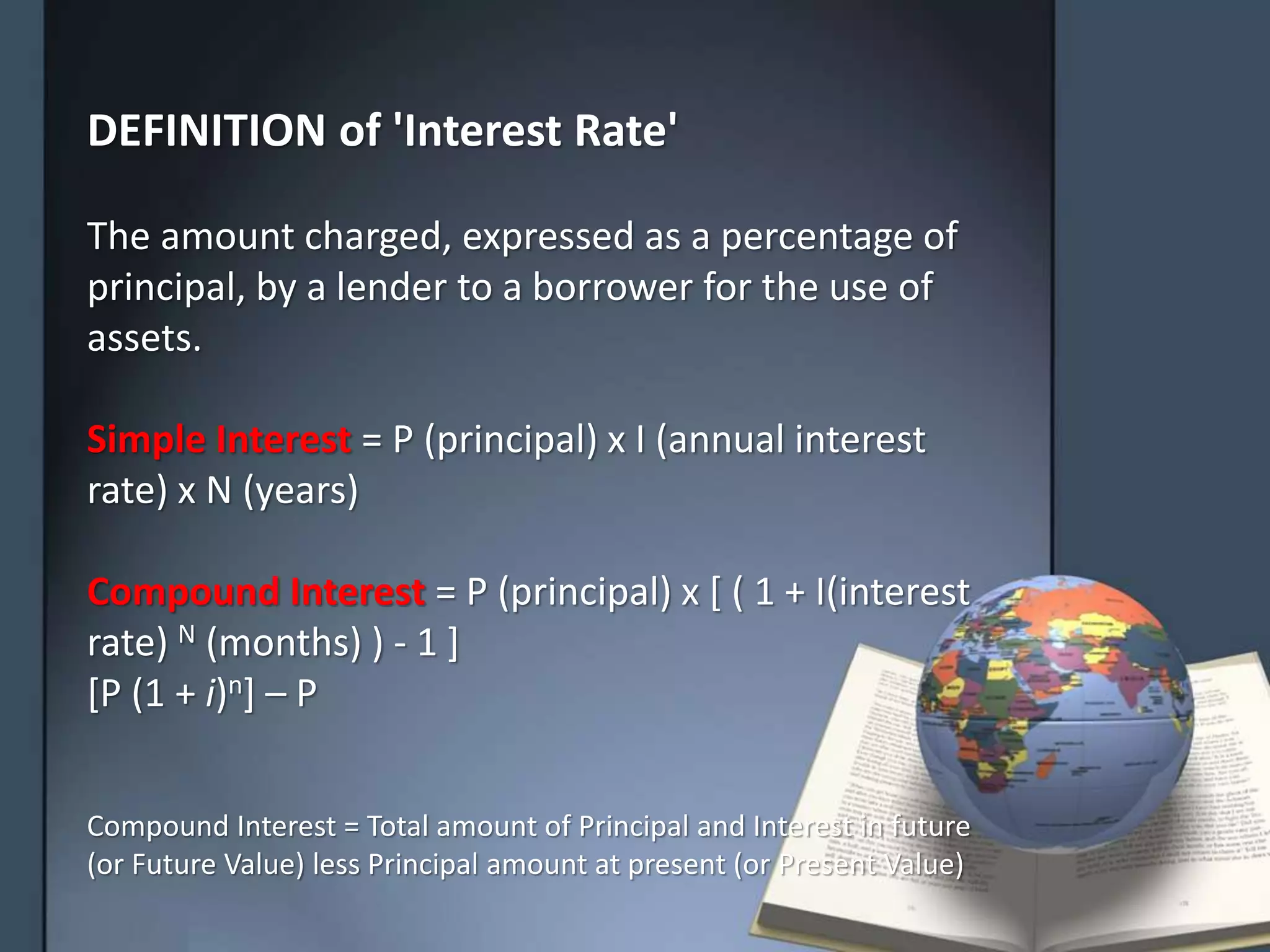 Interest rates | PPTX