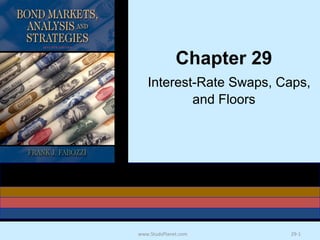 www.StudsPlanet.com 29-1
Chapter 29
Interest-Rate Swaps, Caps,
and Floors
 