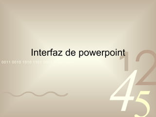 Interfaz de powerpoint 