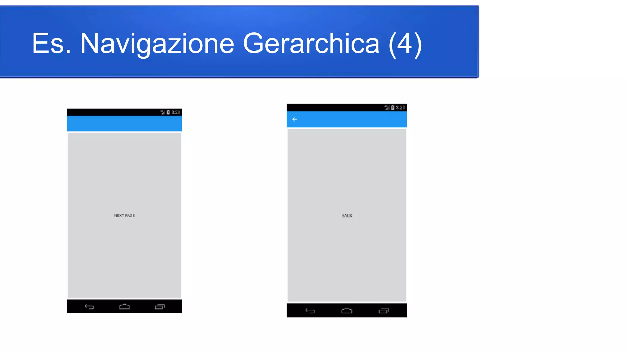 Es. Navigazione Gerarchica (4)
 