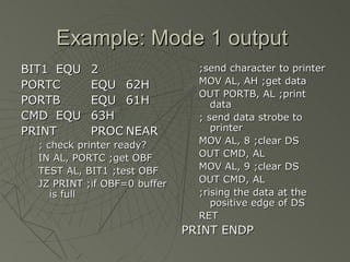 Interfacing 8255 | PPT