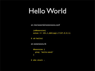 Interface de Voz con Rails