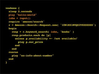 Interface de Voz con Rails