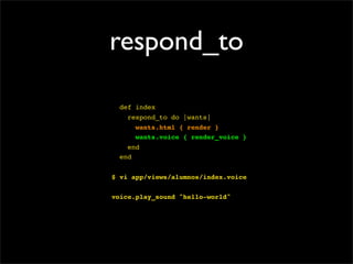 Interface de Voz con Rails