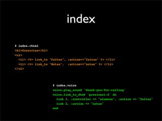 Interface de Voz con Rails