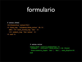Interface de Voz con Rails