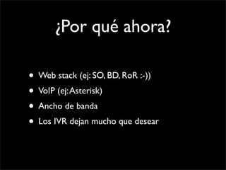 Interface de Voz con Rails