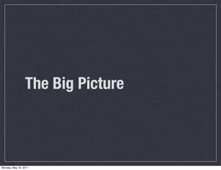 The Big Picture
Monday, May 16, 2011
 