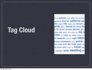 Tag Cloud
Monday, May 16, 2011
 