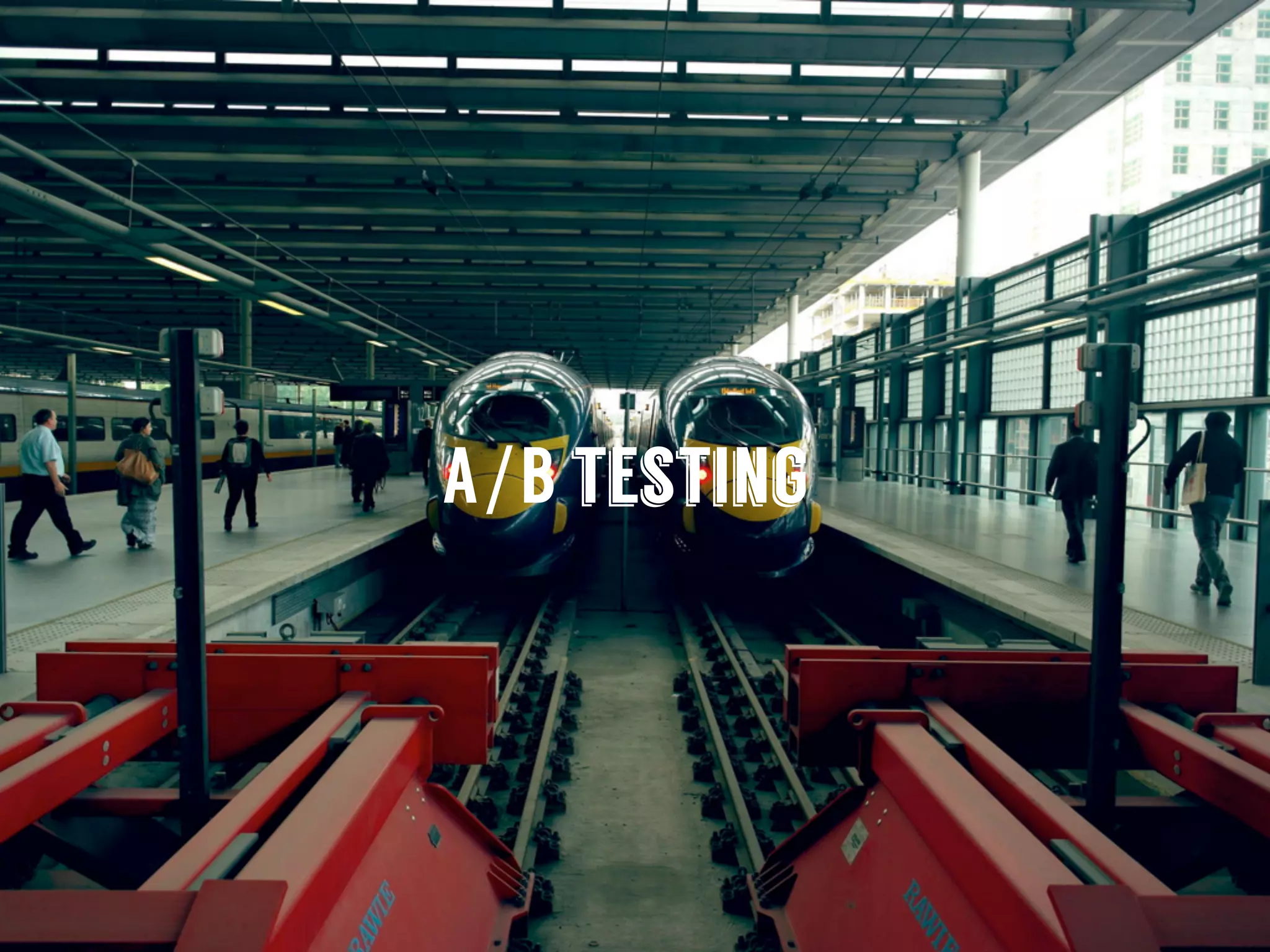 A/B testing
 