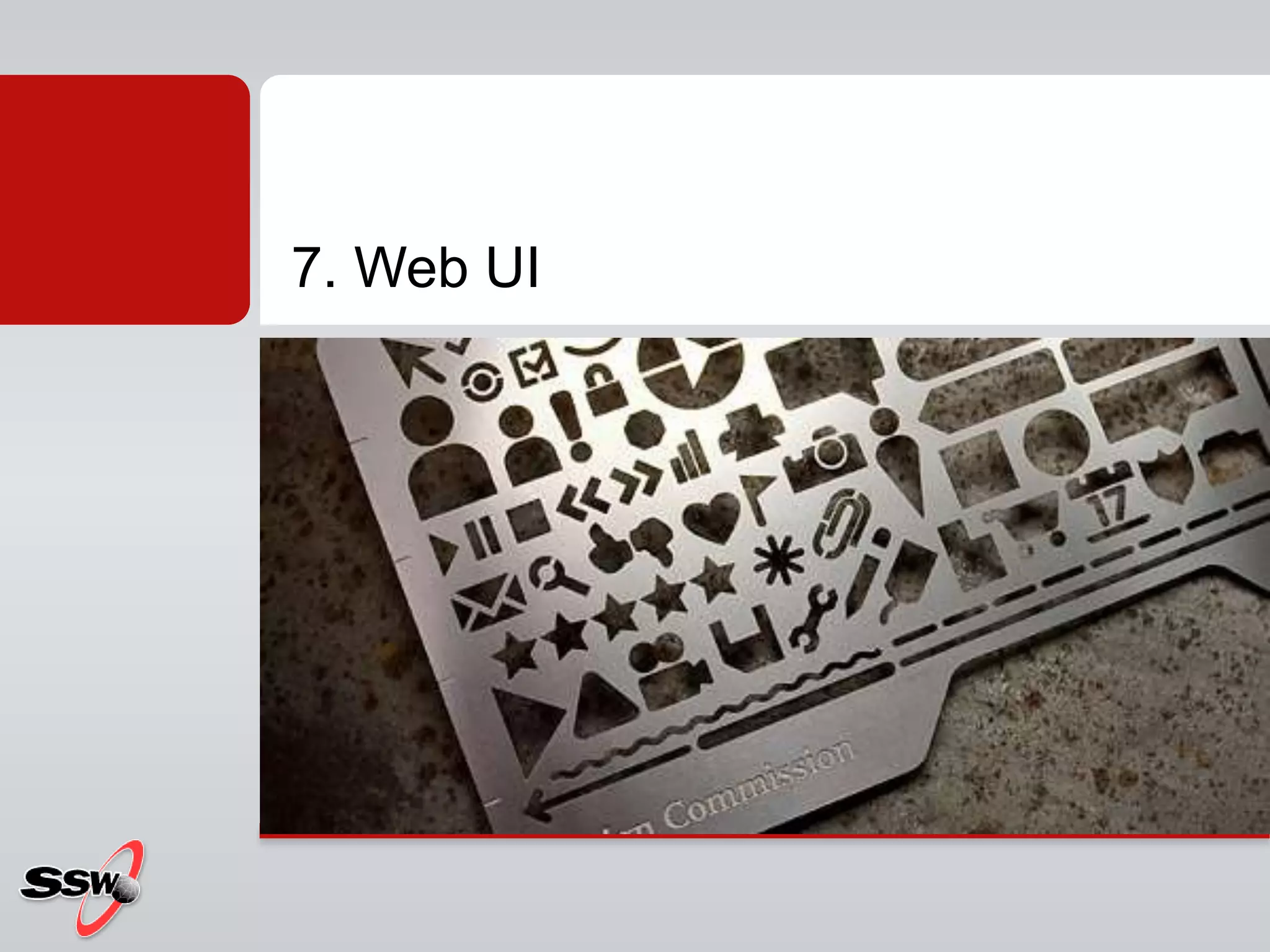 7. Web UI
 