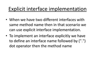 Interface and abstraction | PPTX