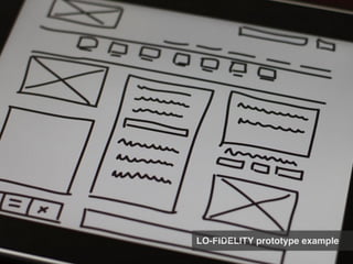 LO-FIDELITY prototype example
 