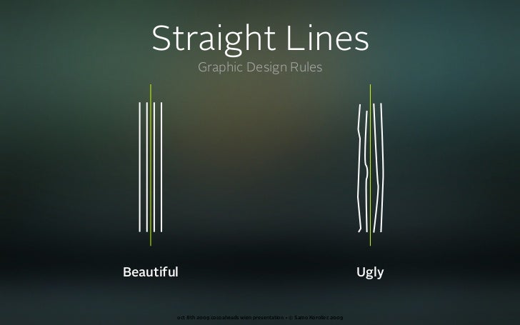 Straight Lines Graphic Design Rules