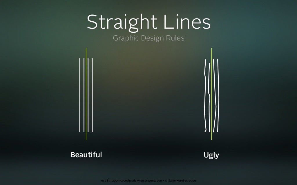 Straight Lines Graphic Design Rules