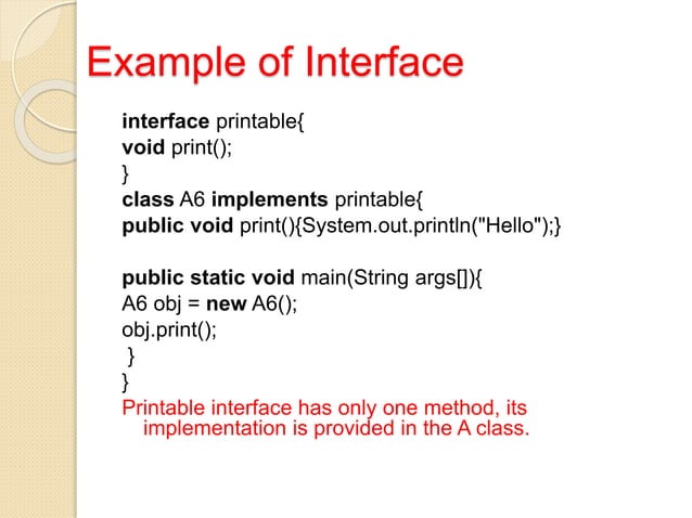 Interface in java | PPT