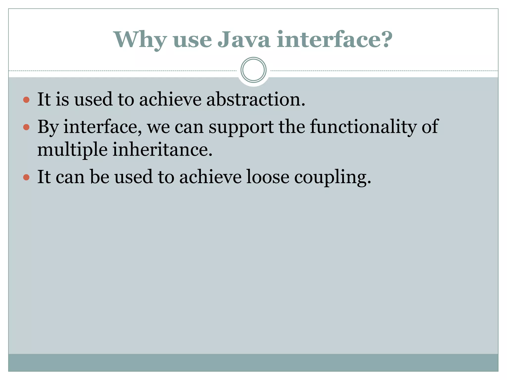 Interface in java ,multiple inheritance in java, interface ...
