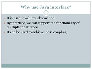Interface in java ,multiple inheritance in java, interface ...